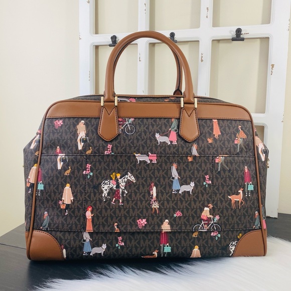 Michael Kors Jet Set Girls Travel Large Weekender Duffel Bag - Picture 5 of 15